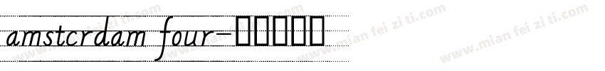 amstcrdam four字体转换